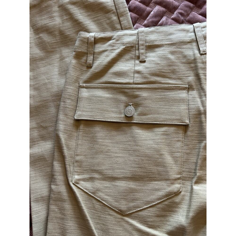 Seven 7 For All Mankind Khaki Trousers Women’s Sz 32 Wide Leg Baggy‎ Chino Pants - Picture 7 of 12